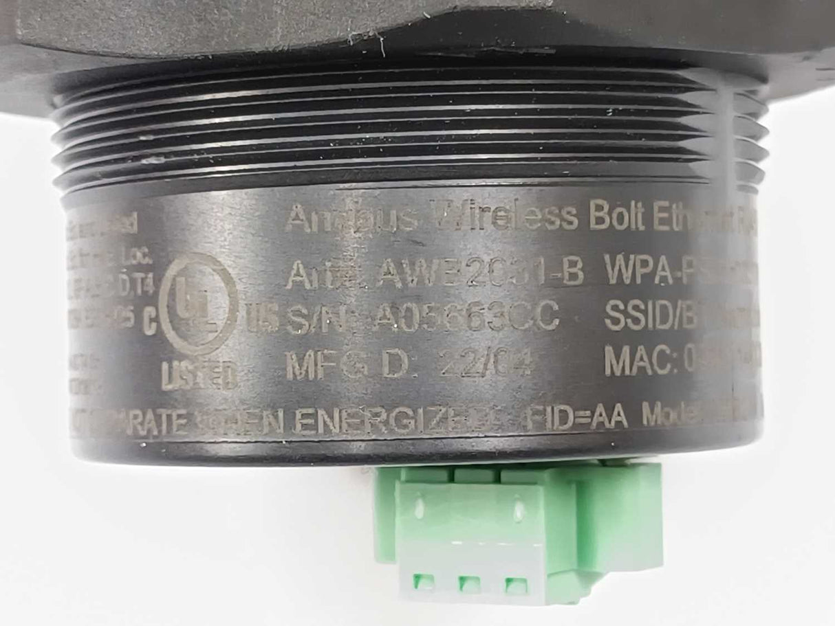 Anybus by HMS Networks AWB2031-B Wireless Bolt - Ethernet RJ45 PoE - White