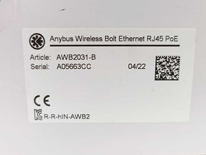 Anybus by HMS Networks AWB2031-B Wireless Bolt - Ethernet RJ45 PoE - White