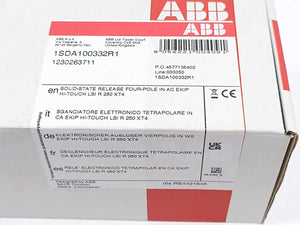 ABB 1SDA100332R1 Ekip Hi-Touch LSI In=250A XT4 4p