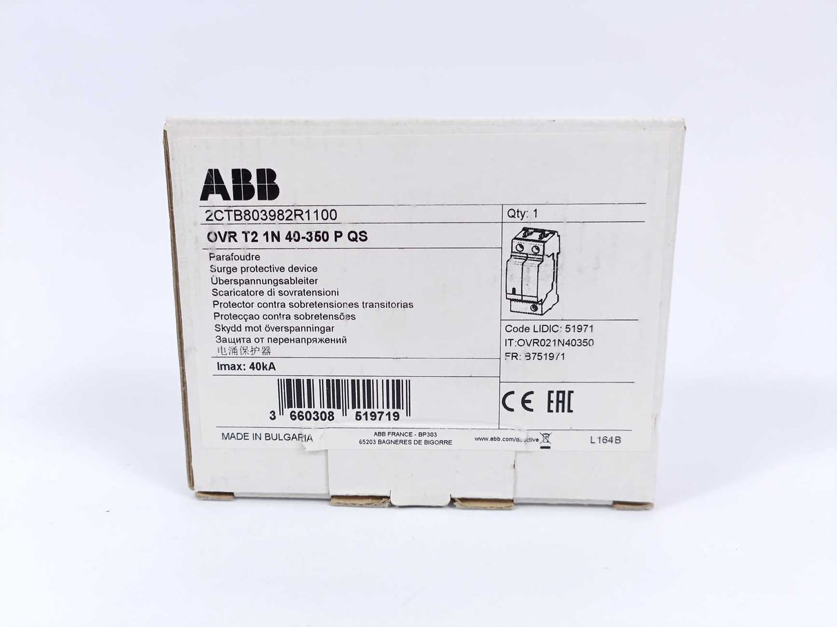 ABB 2CTB803982R1100 OVRT21N40-350PQS Surge Protective Device