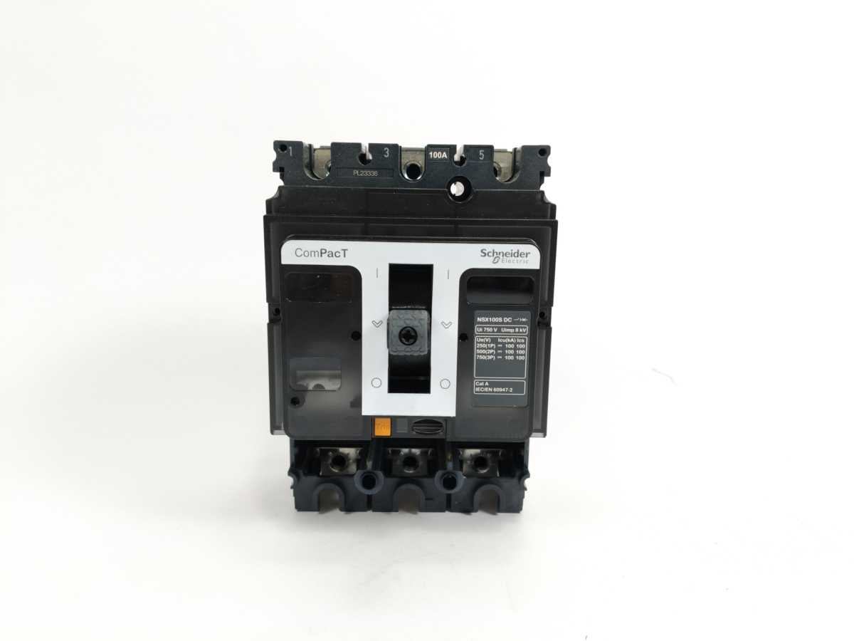 Schneider Electric C10S3D 3P NSX100S DC Frame w/o Trip uniT
