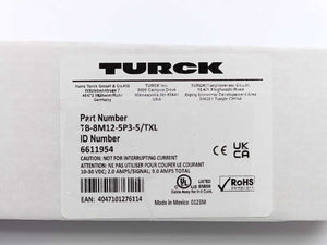 Turck 6611954 TB-8M12-5P3-5/TXL Passive Actuator/Sensor Box