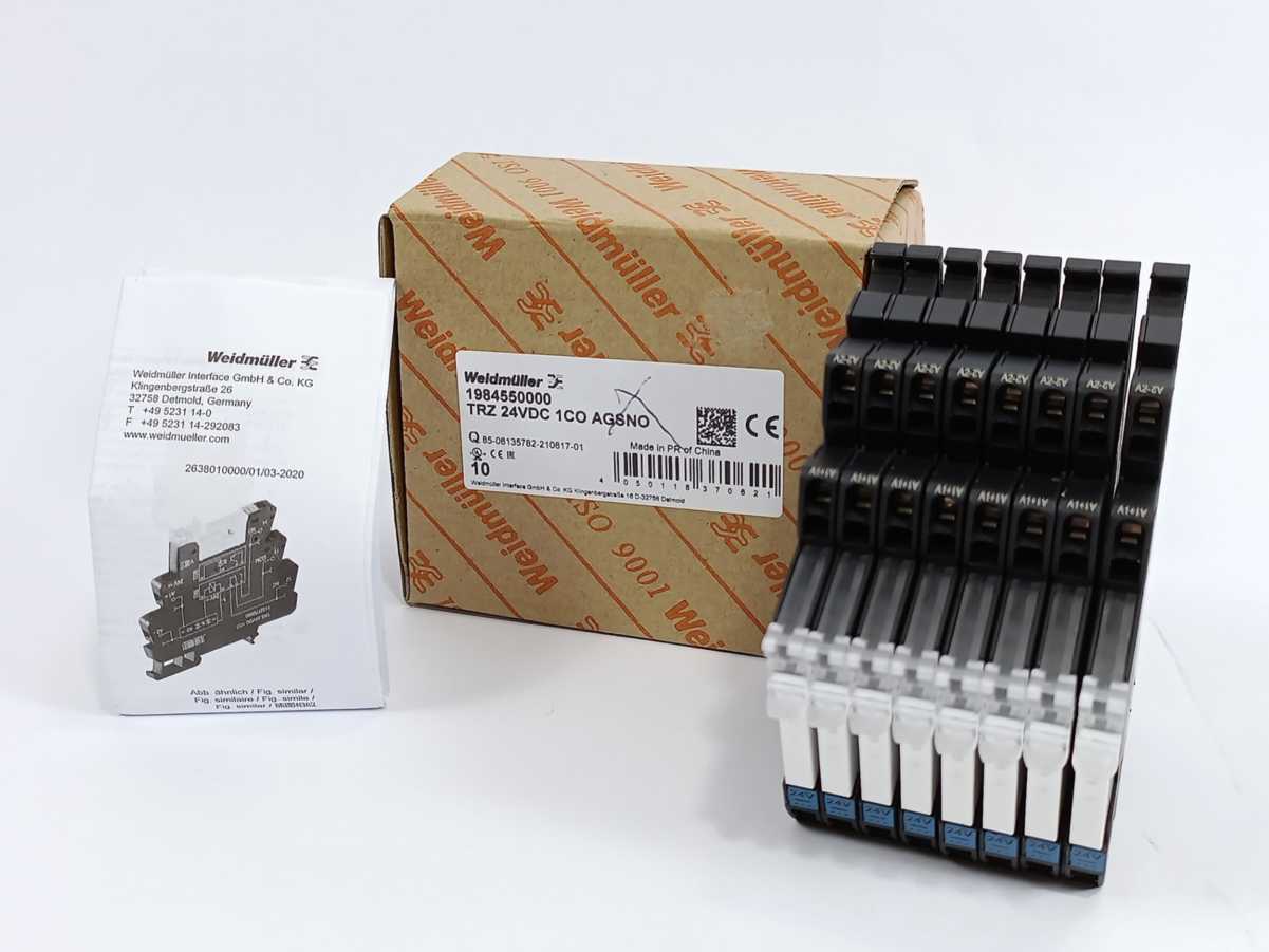 Weidmüller 1984550000 TRZ 24VDC 1CO AGSNO Relay Module Batch 8pcs.