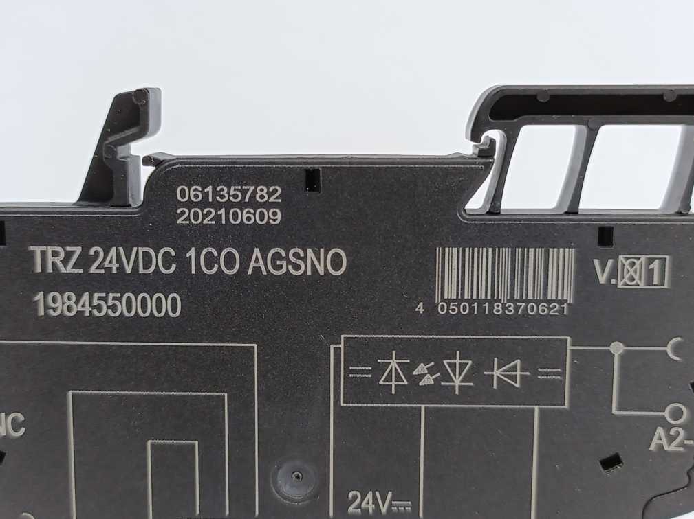 Weidmüller 1984550000 TRZ 24VDC 1CO AGSNO Relay Module Batch 8pcs.