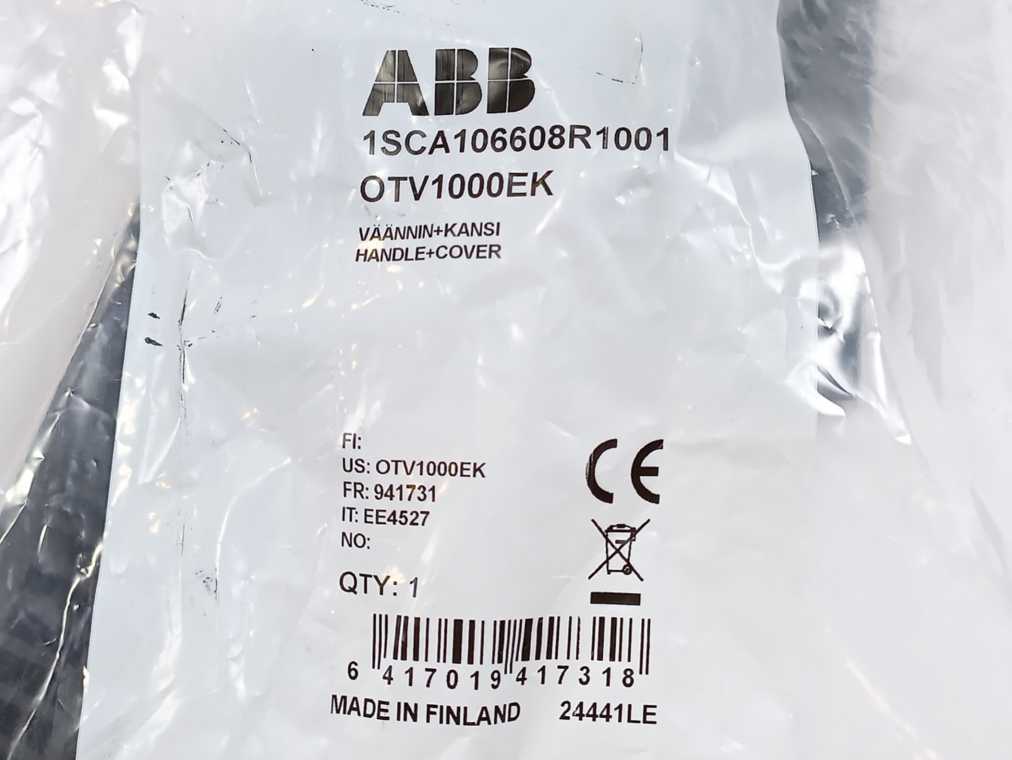 ABB 1SCA106608R1001 0TV1000EK Handle + Cover
