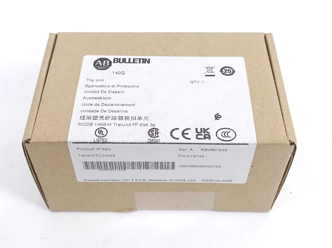 Rockwell Automation 140G-HTC3-C63 Ser. A MCCB 140G-H Trip Unit FF 63A 3p