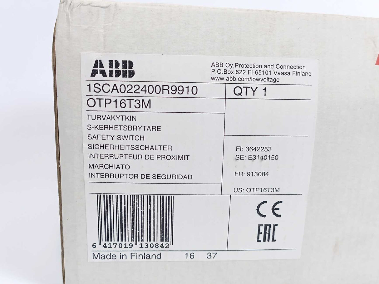 ABB OTP16T3M 1SCA022400R9910 Safety Switch