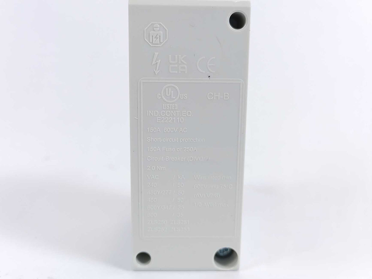 ABB 2CCV672502R0001 L2 ZLS252 Incoming Terminal Feeder Component, Batch of 5 Pcs