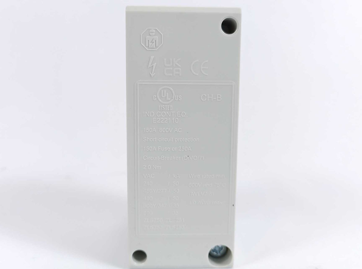 ABB 2CCV672503R0001 L3 ZLS253 Incoming terminal Feeder component, Batch of 6 Pcs