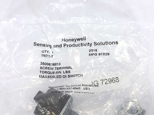 Honeywell MFG 91929 Screw Terminal Maxsealed OI Micro-Switch