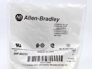AB 800F-AMEGY 22mm Accessory Yellow Narrow Plastic Guard 4 Pcs.