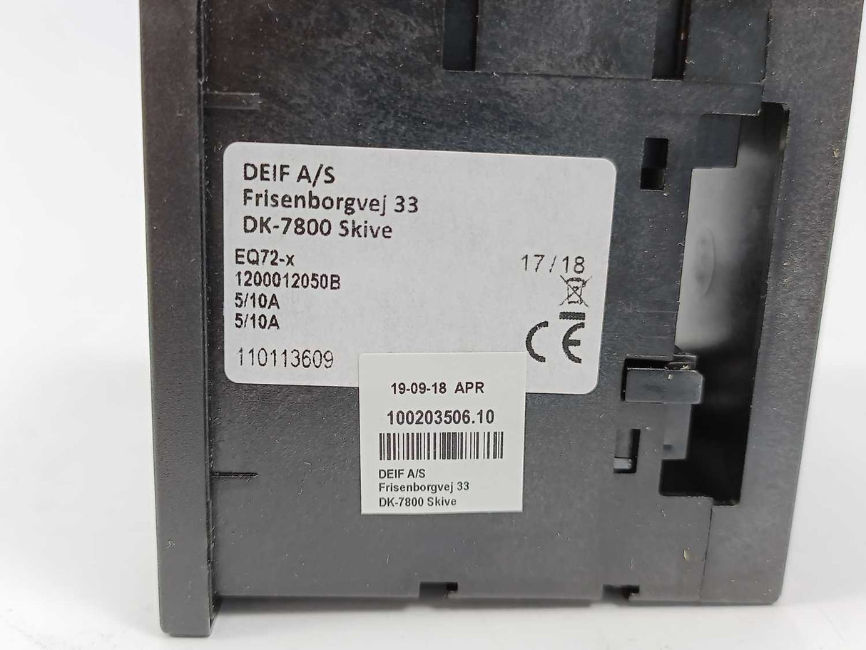 Deif 1200012050 EQ72-x (90°) Moving Iron Meter