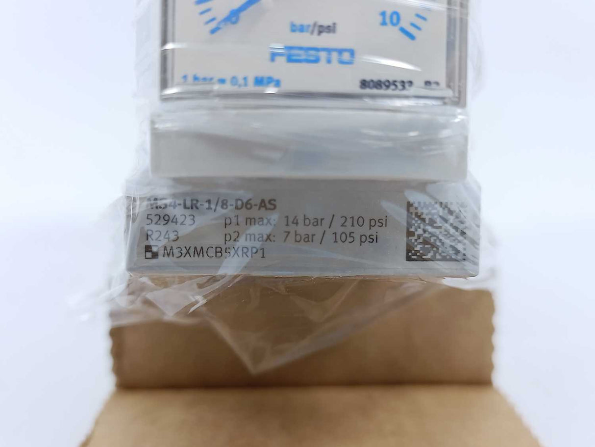 Festo 529423 Pressure Regulator MS4-LR-1/8-D6-AS