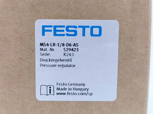 Festo 529423 Pressure Regulator MS4-LR-1/8-D6-AS
