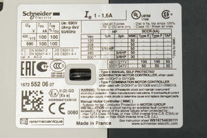 Schneider Electric GV2P06 TeSys Deca Manual Motor Starter and Protector 1-1.6A