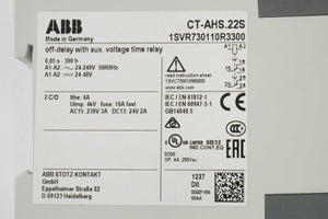 ABB 1SVR730110R3300 CT-AHS.22S Off-Delay with Auxiliary Voltage Time Relay