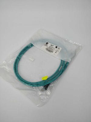 ALLEN-BRADLEY 1585J-M4TBJM-3 Ethernet Patchcord Unshielded RJ45 to RJ45 TPE, Teal, 3M