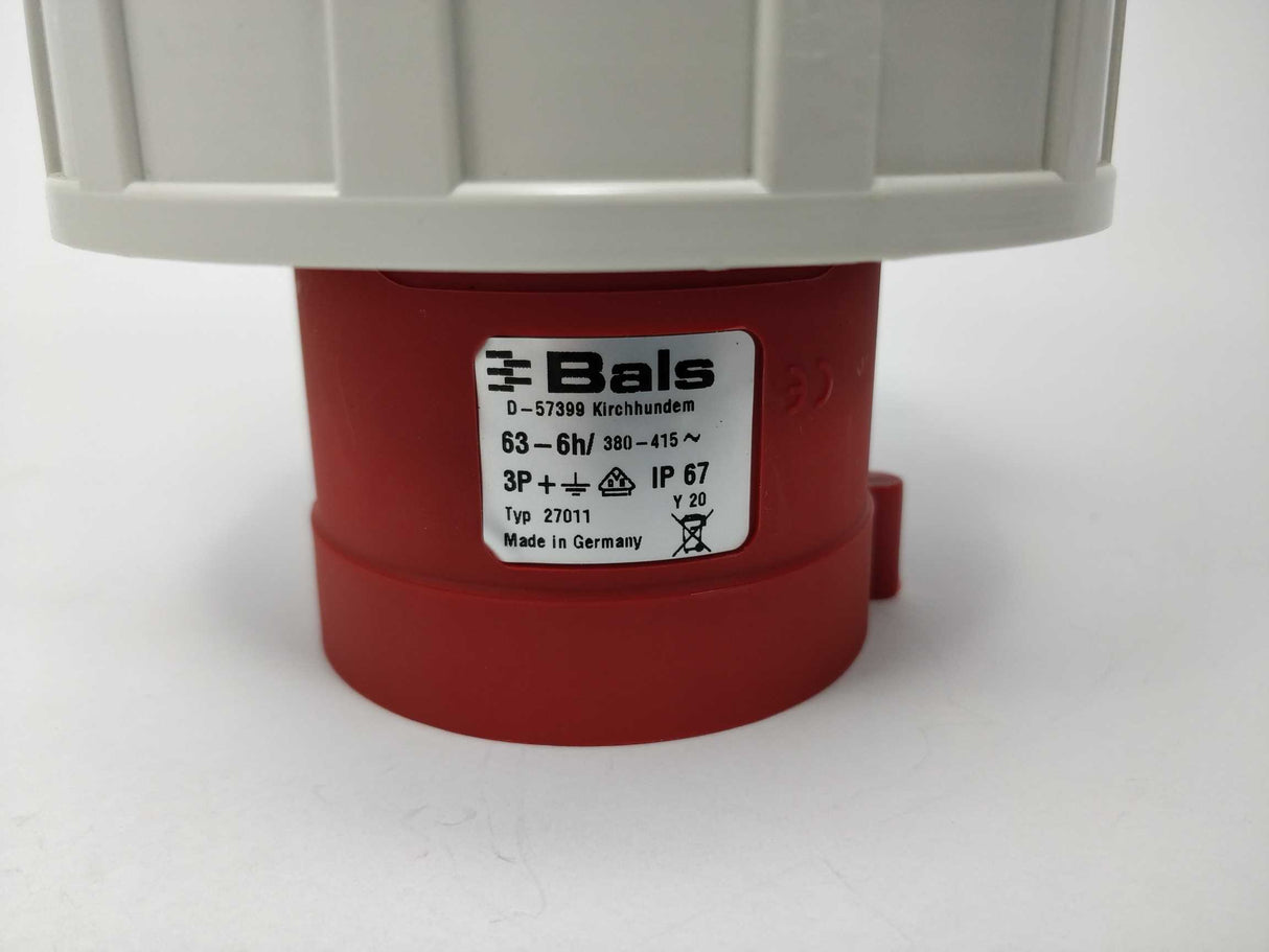 BALS 27011 Panel mounting inlet Quick-Connect 63-6h/380-415