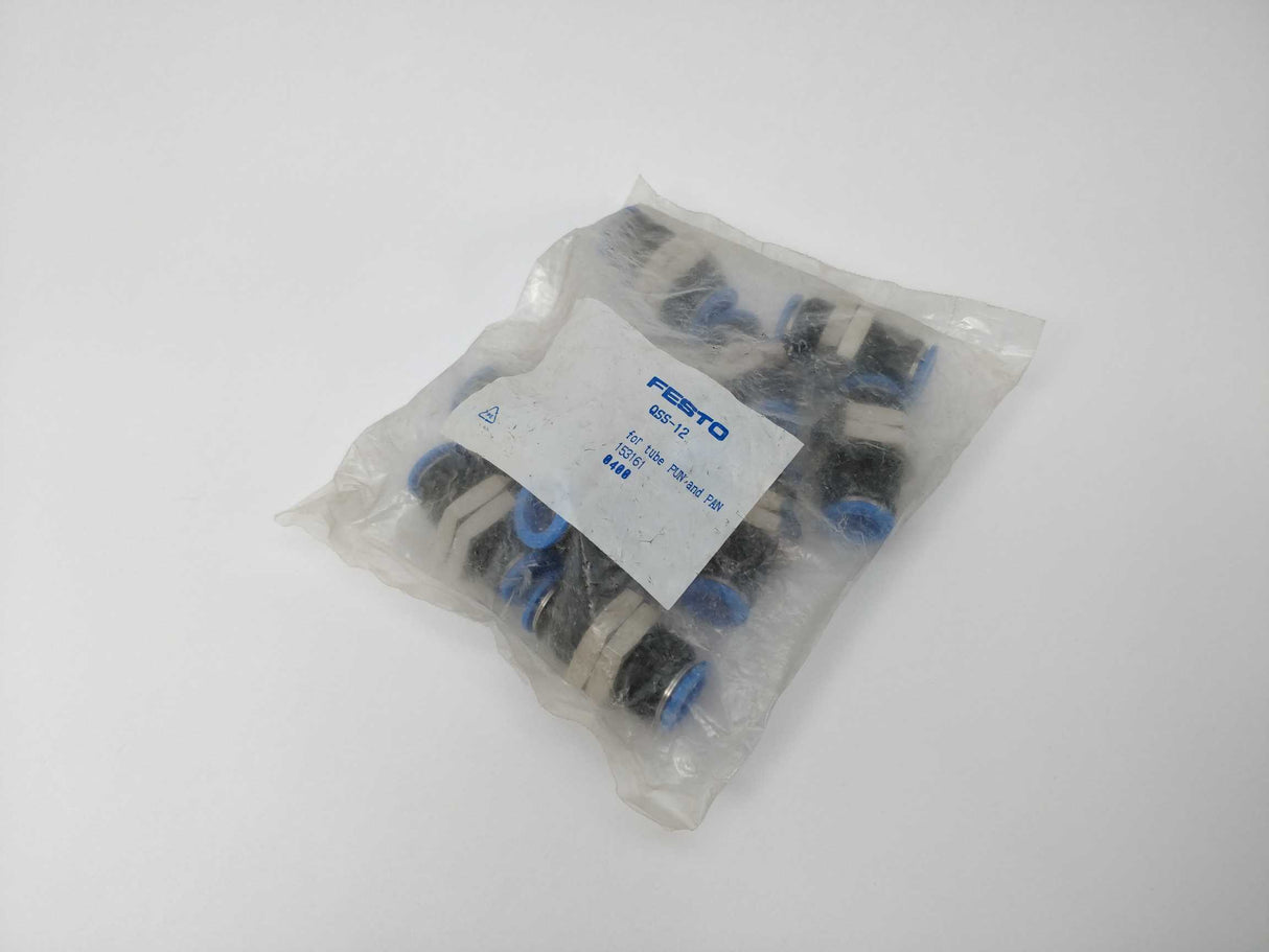 Festo QSS-12 Push-in bulkhead connector 153161 Pack of 10