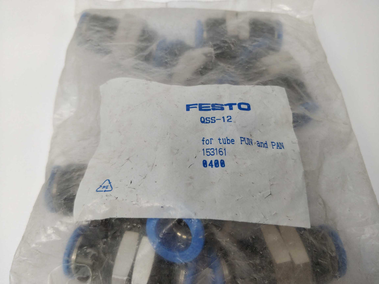 Festo QSS-12 Push-in bulkhead connector 153161 Pack of 10