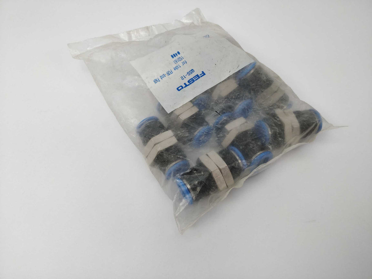 Festo QSS-12 Push-in bulkhead connector 153161 Pack of 10
