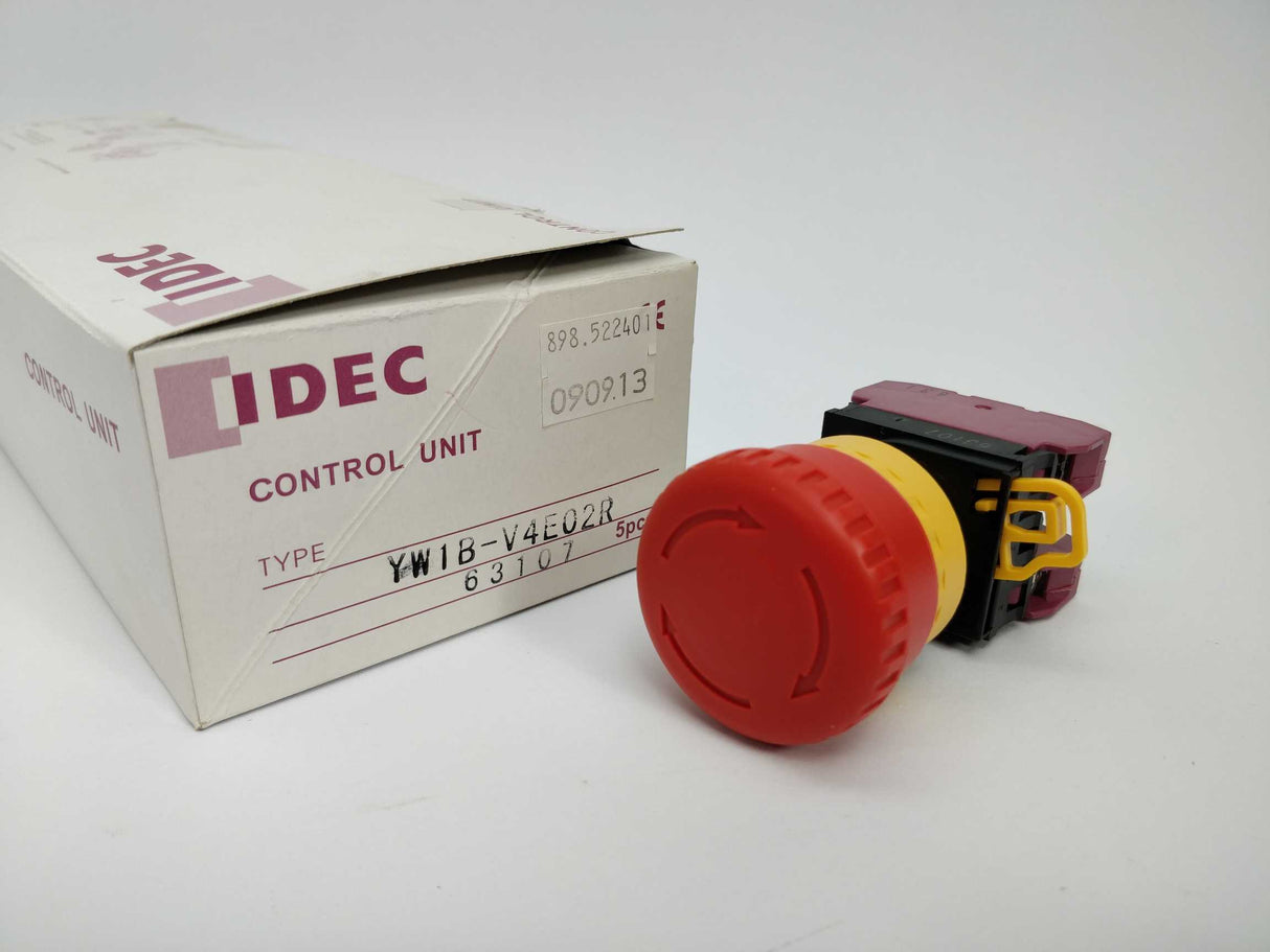 Idec YW1B-V4E02R Emergency Stop Switch 4 Pcs