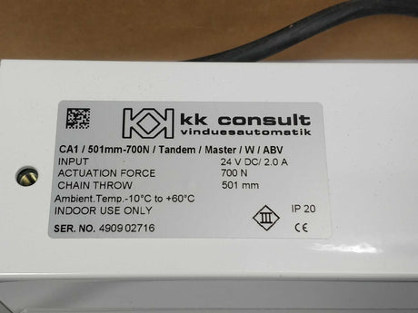 KK consult 6554 CA1/501mm-Tandem-2x700N/W