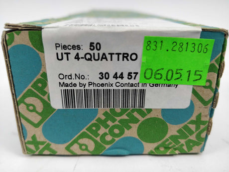 Phoenix Contact 3044571 UT 4-QUATTRO terminal block 50pcs