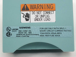 Siemens 3RV2917-5AA00 Cable connector size S00