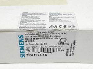 Siemens 3RA1921-1A Link module 10pcs