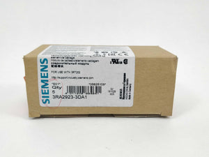 Siemens 3RA2923-3DA1 Wiring module top for contactor 5pcs