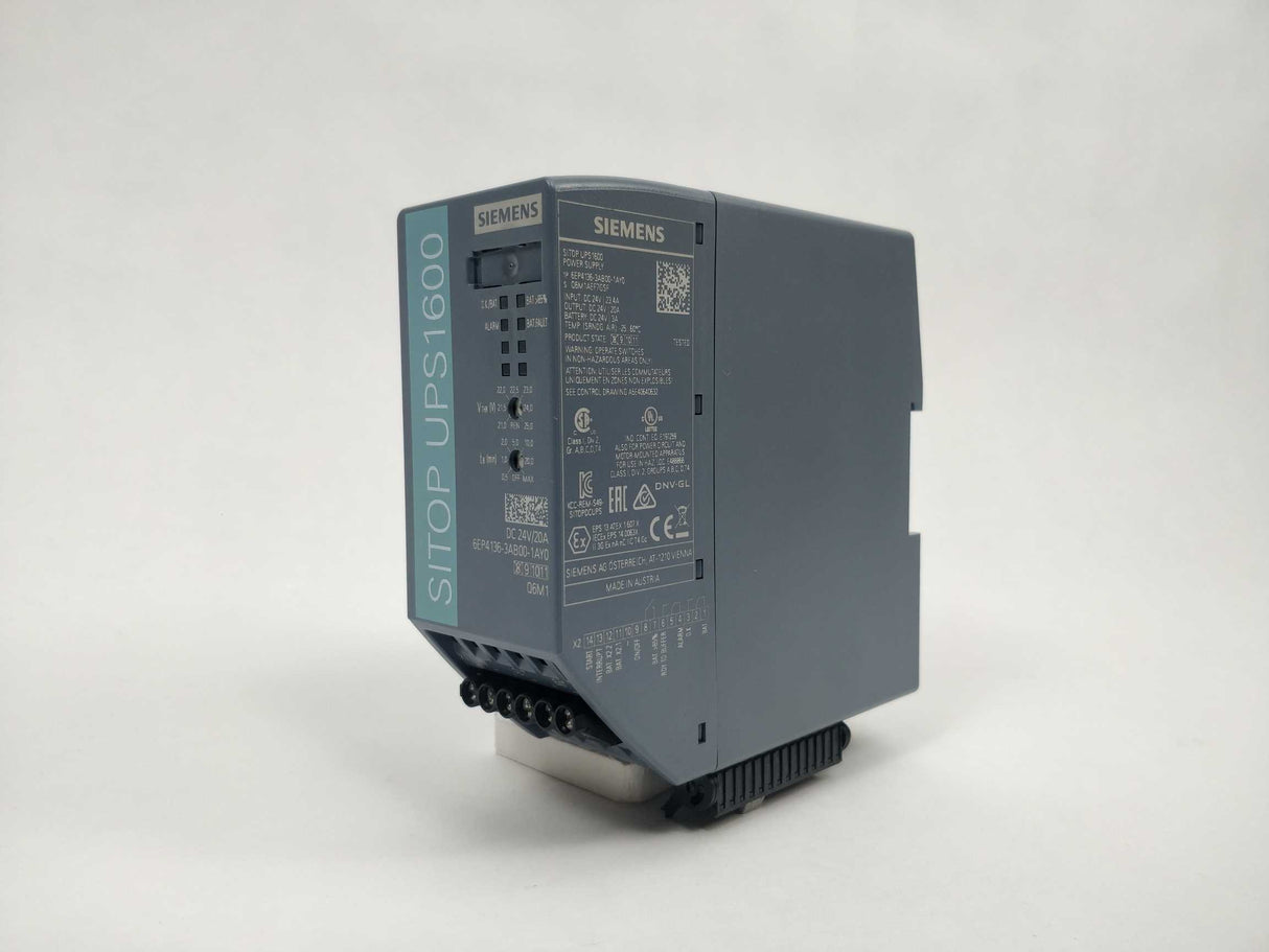 Siemens 6EP4136-3AB00-1AY0 24V/20A Sitop USB uninterruptible