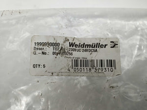 Weidmüller 1990990000 24VDC 5A TOZ 24-230VUC