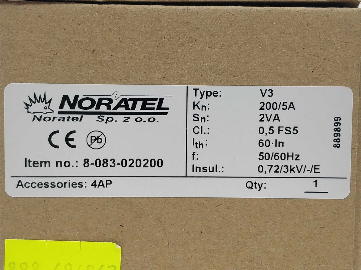 Noratel 8-083-020200 V3 200/5A