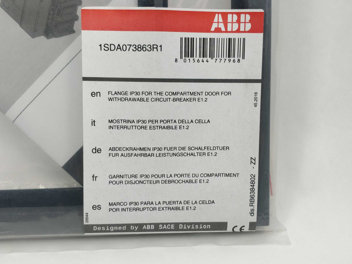 ABB 1SDA073863R1 IP30 Flange E1.2-XT7-XT7M W