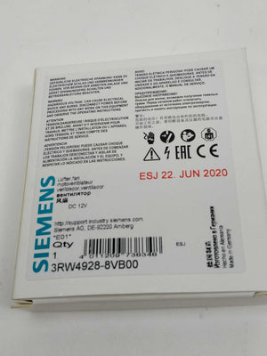 Siemens 3RW4928-8VB00 Fan for SIRIUS Soft Starter
