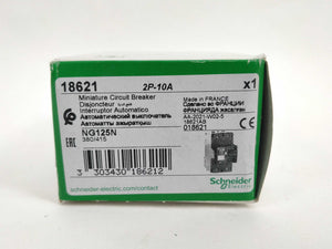 Schneider Electric 18621 Miniature Circuit Breaker NG125N C10A