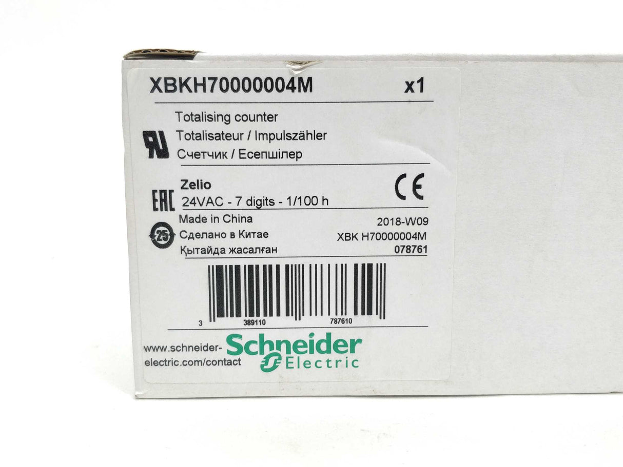 Schneider Electric XBKH70000004M Totalising Counter 24 VAC