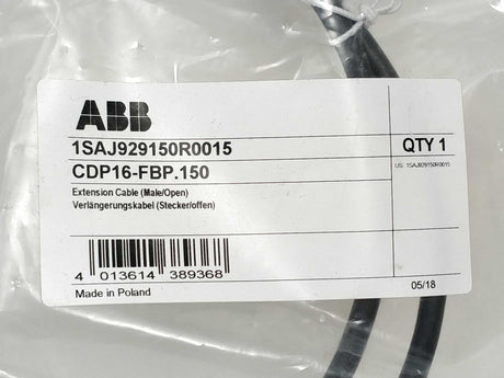 ABB 1SAJ929150R0015 CDP16-FBP.150 Extension Cable