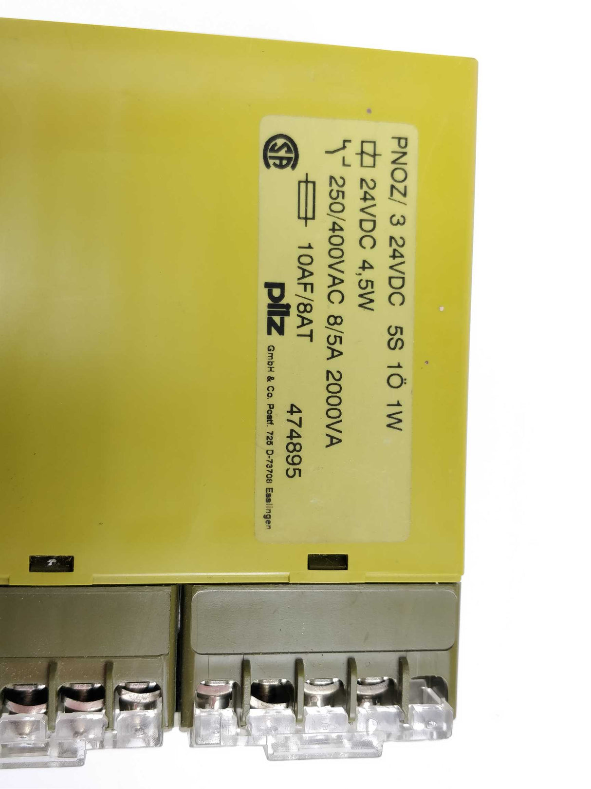 Pilz 474895 PNOZ/ 3 24VDC 5S 1O 1W