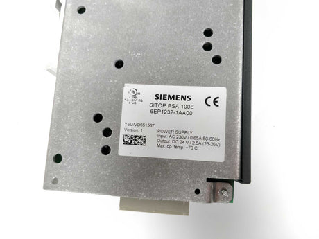 Siemens 6EP1232-1AA00 SITOP PSA 100E power supply