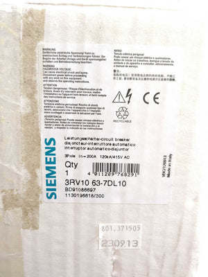 Siemens 3RV10637DL10 Circuit breaker 1 pc(s) Siemens