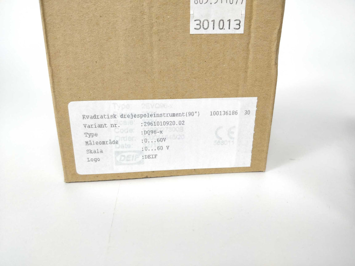 Deif DQ96-X 0-60 ANALOG METER COUNTER 0-60