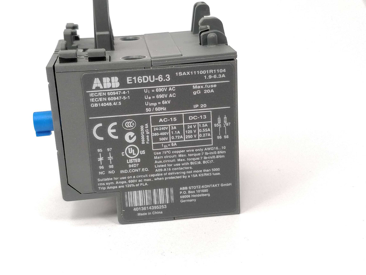 ABB 1SAX111001R1104 Überlastrelais In Box