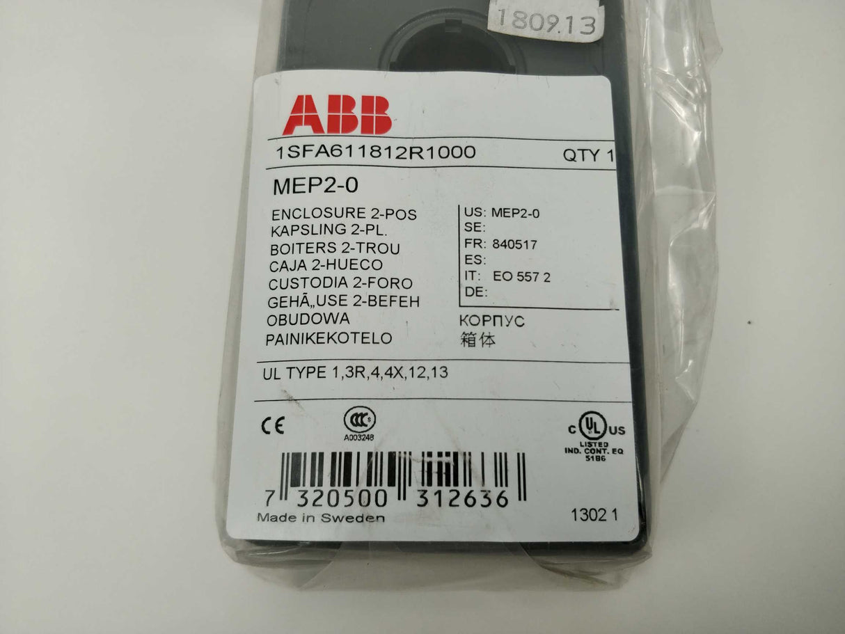 ABB 1SFA611812R1000 MEP2-0 Enclosure 2-Pos