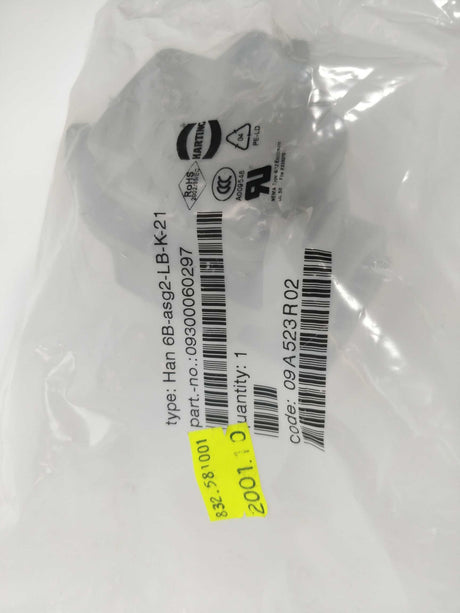 Harting 09300060297 Han 6B-asg2-LB-K-21