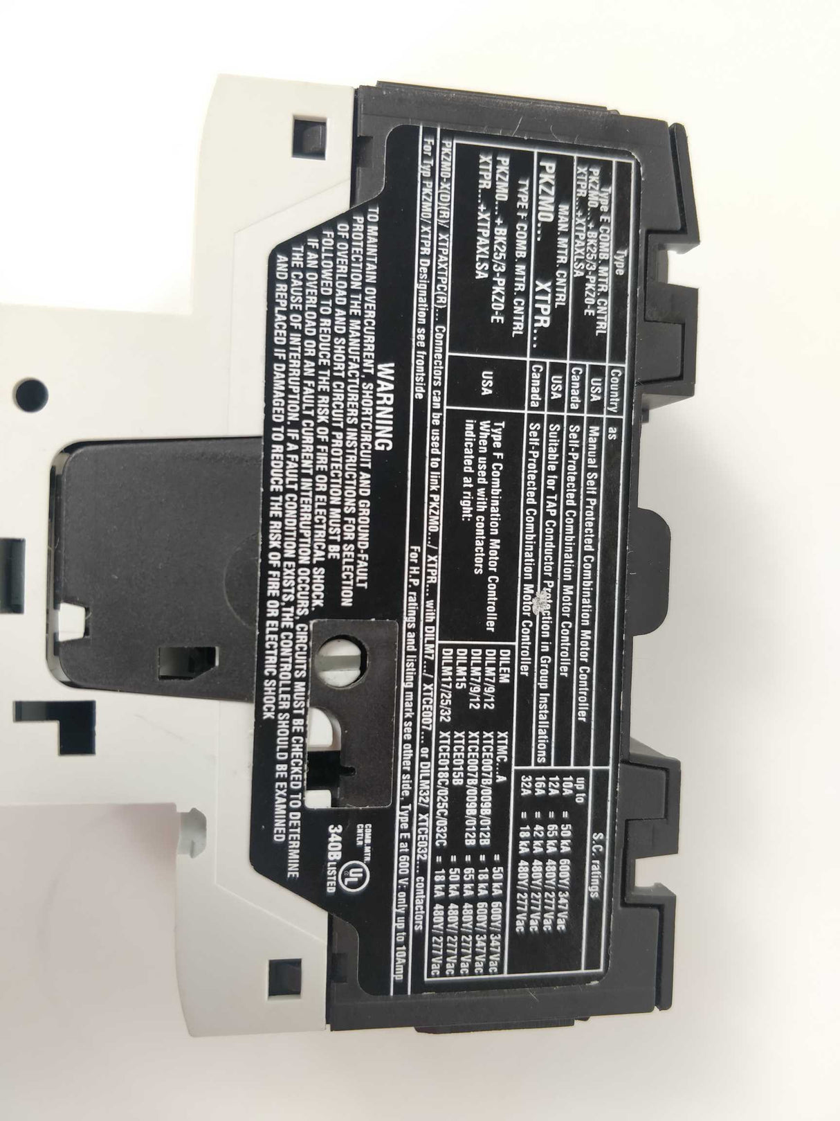 Eaton PKZM0-12 XTPR012BC1 Motor breaker