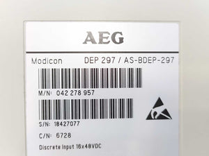 AEG DEP 297/AS-BDEP-297 Modicon Discrete Input 16x48VDC