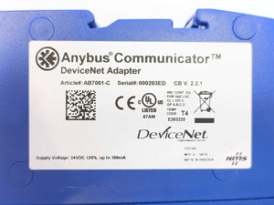 Anybus Communicator AB7001-C Serial Master to DeviceNet Adapter