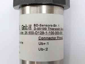 BD Sensors 26.600-D129-1-100-300-000 26.600 OEM Pressure Transmitter